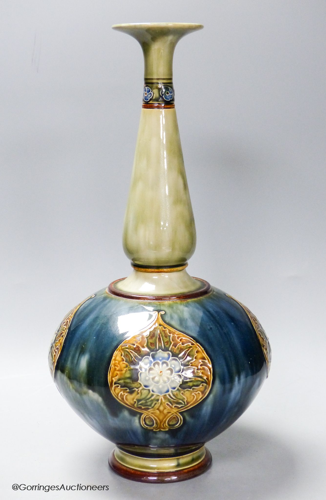 A Royal Doulton baluster vase, height 40cm